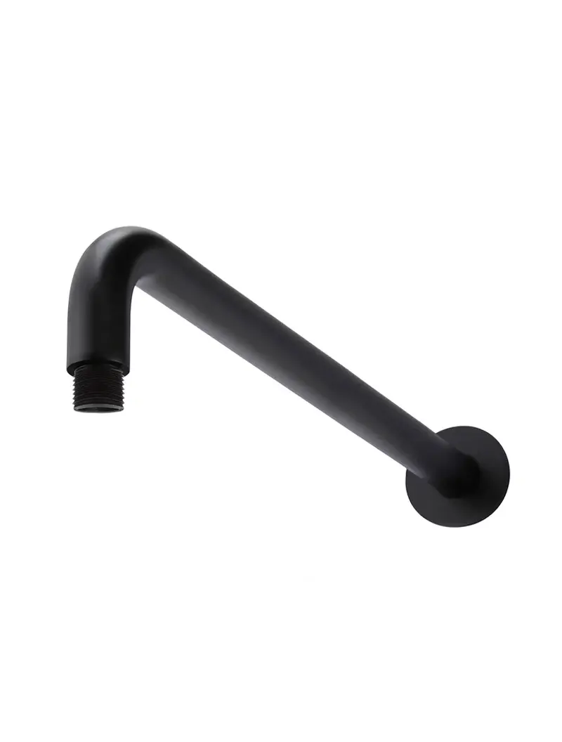Round Wall Shower Curved Arm 400mm 