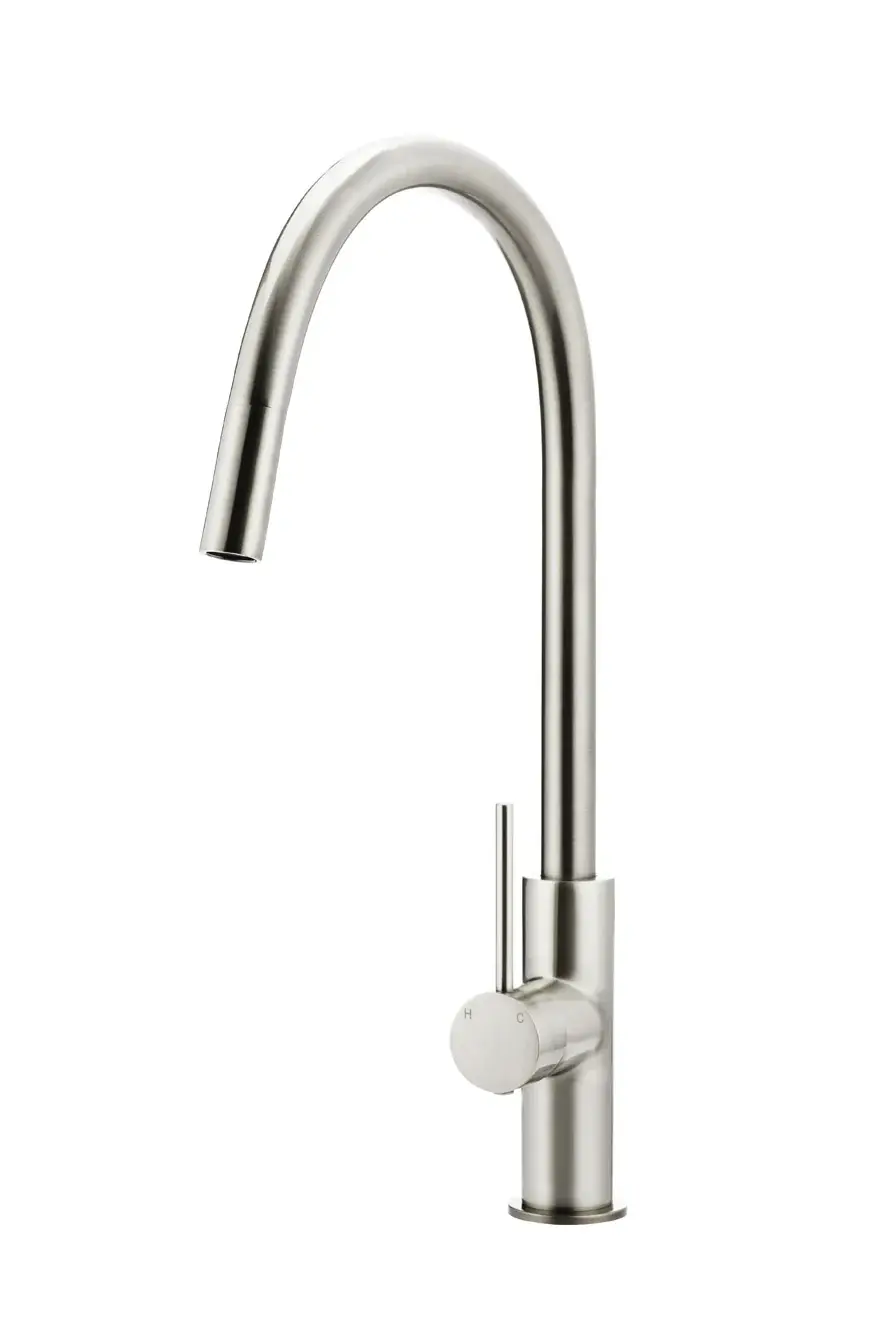 Round Piccola Pull Out Kitchen Mixer Tap