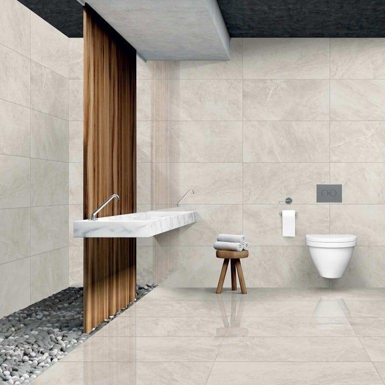 Star White Porcelain Tile 60x120 cm – Made in Italy | Elegant Matt Finish