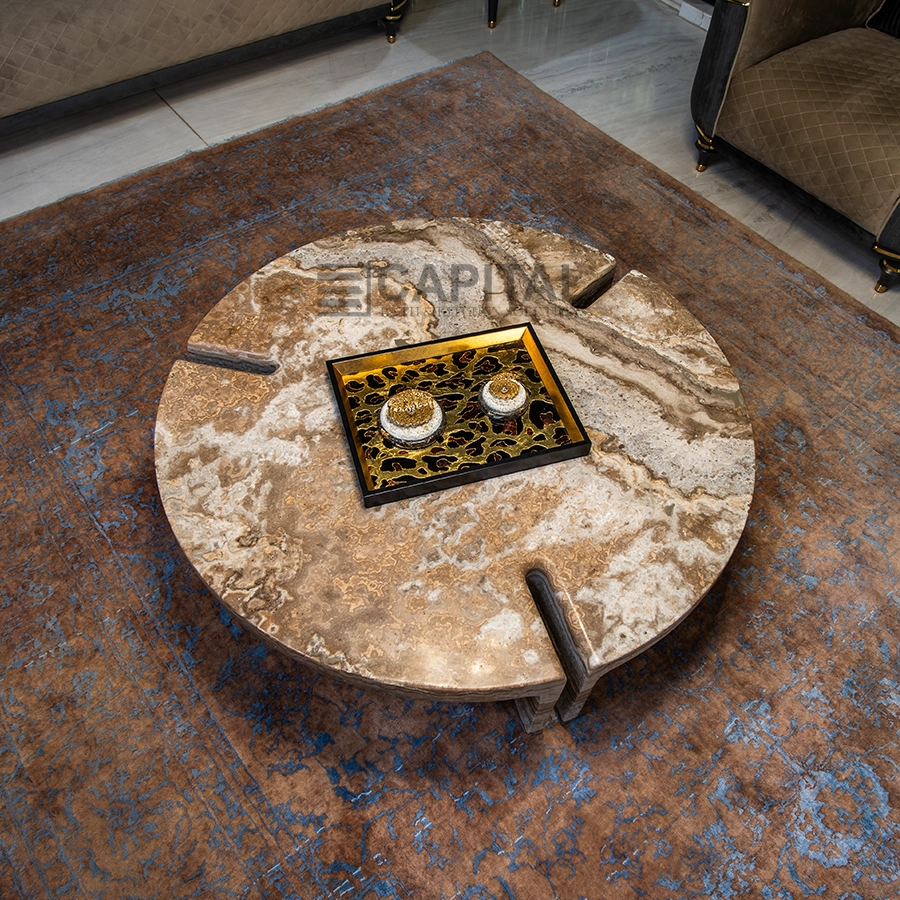 Coffee Table Marble Canyon 3D