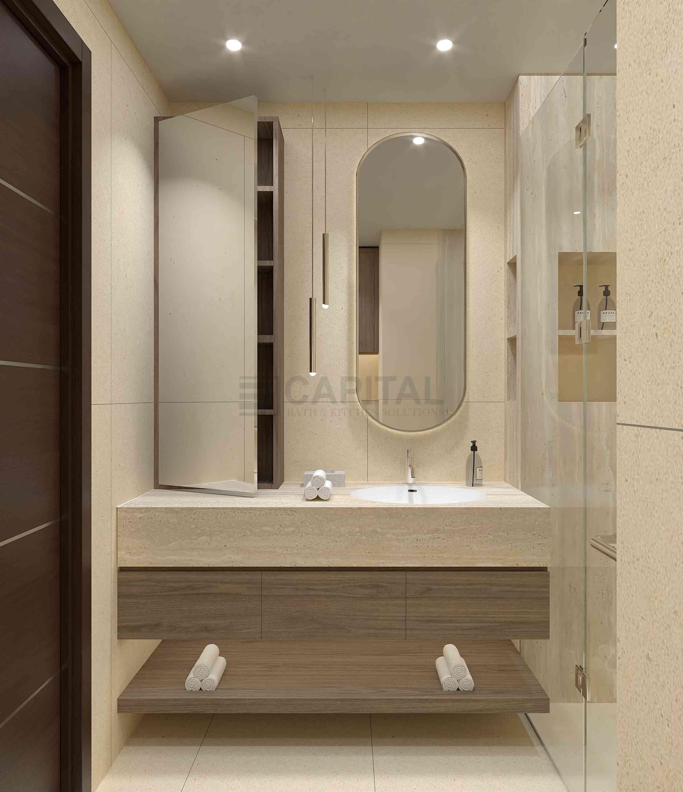 Master Porcelain Single Vanity Counter 