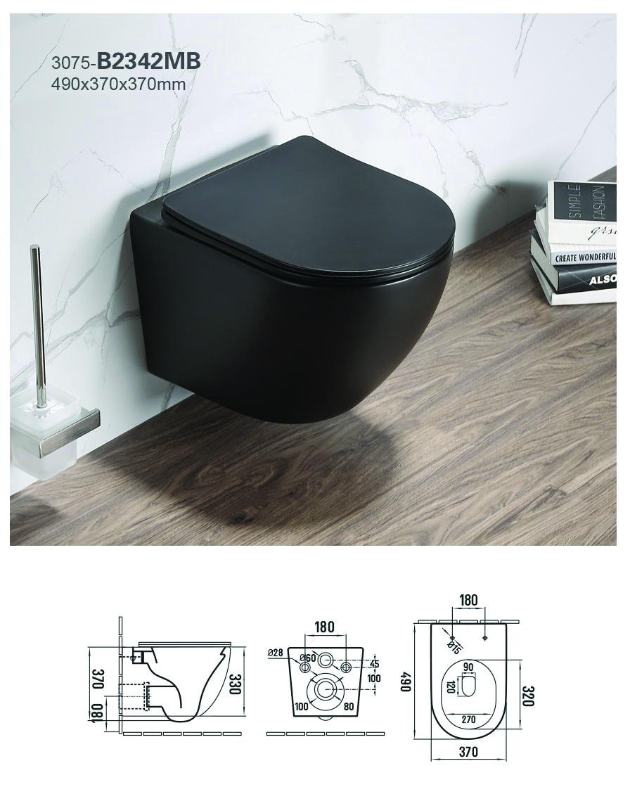 Premium & Modern Water Closet (WC) & Toilets Size:490x370x370mM
