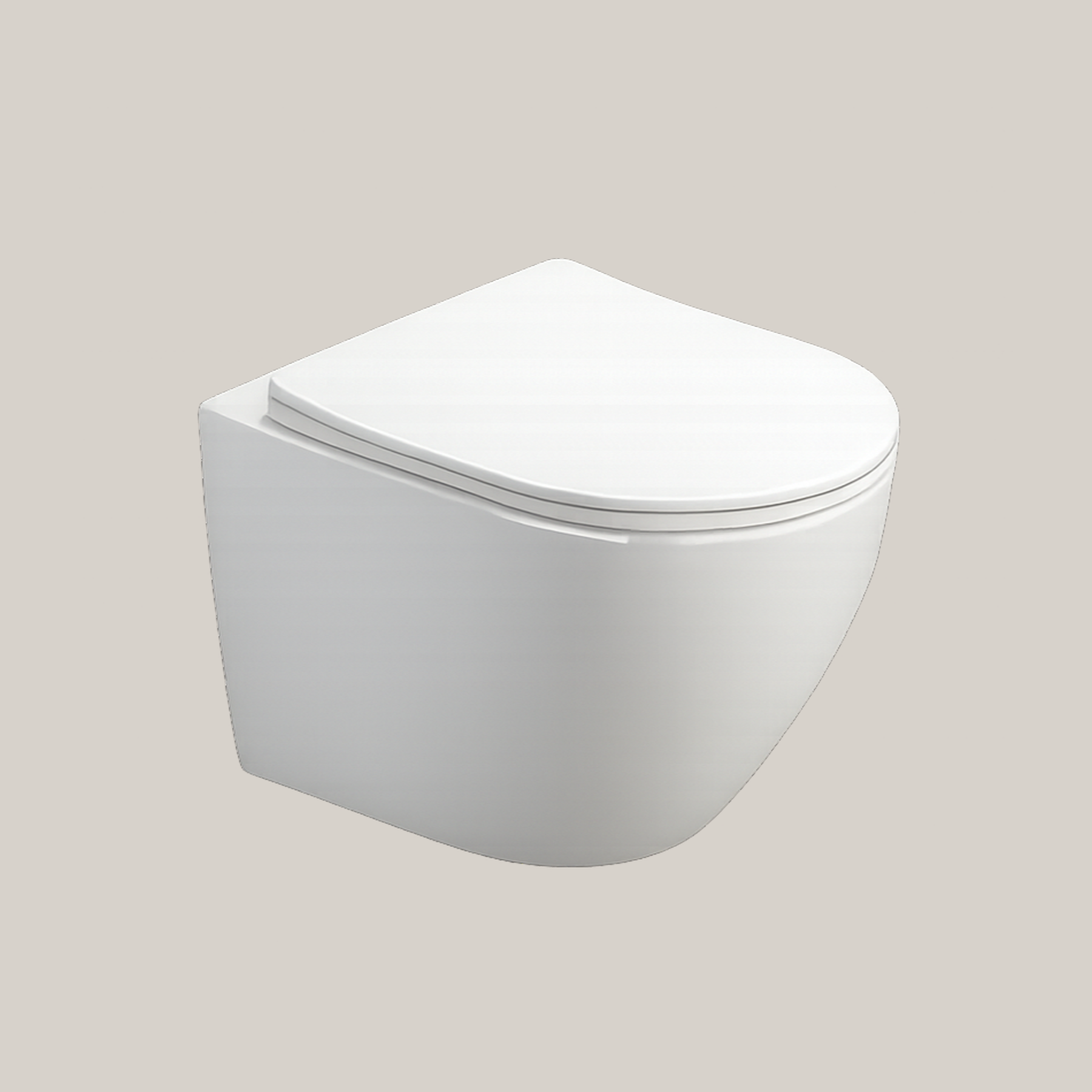 Azure Spain Glossy White WC Water Closet | Modern Spanish Bathroom Furniture 