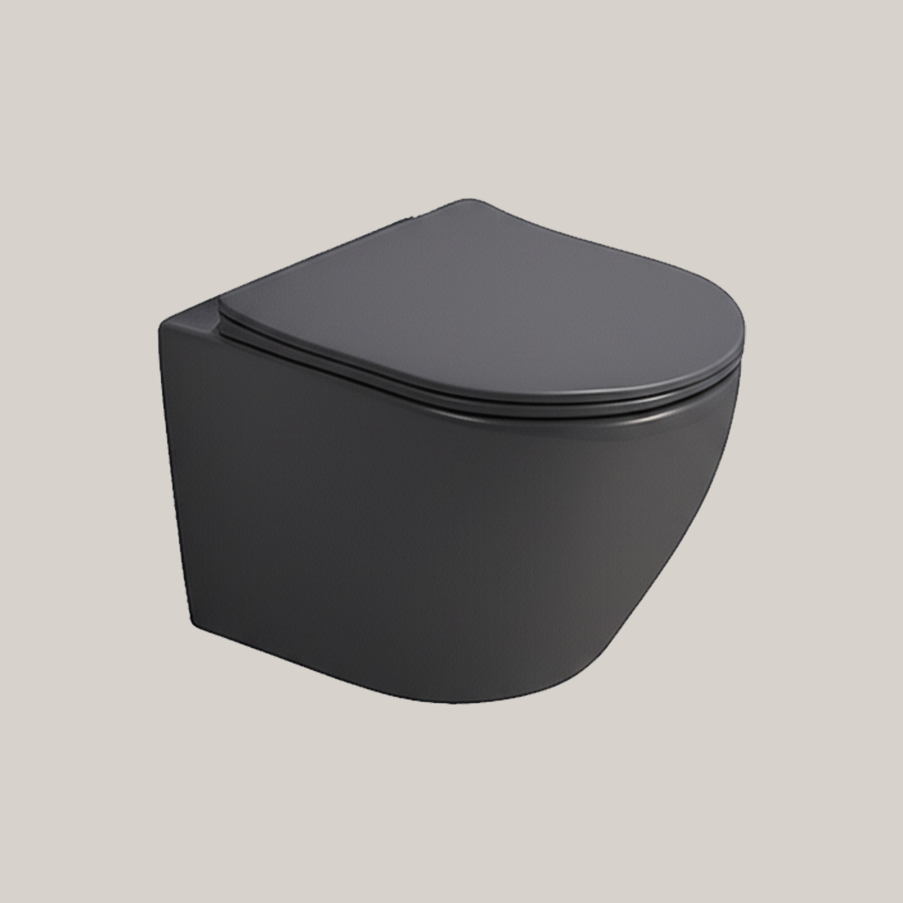 Azure Spain Matt Gray WC Water Closet | Modern Spanish Bathroom Furniture 