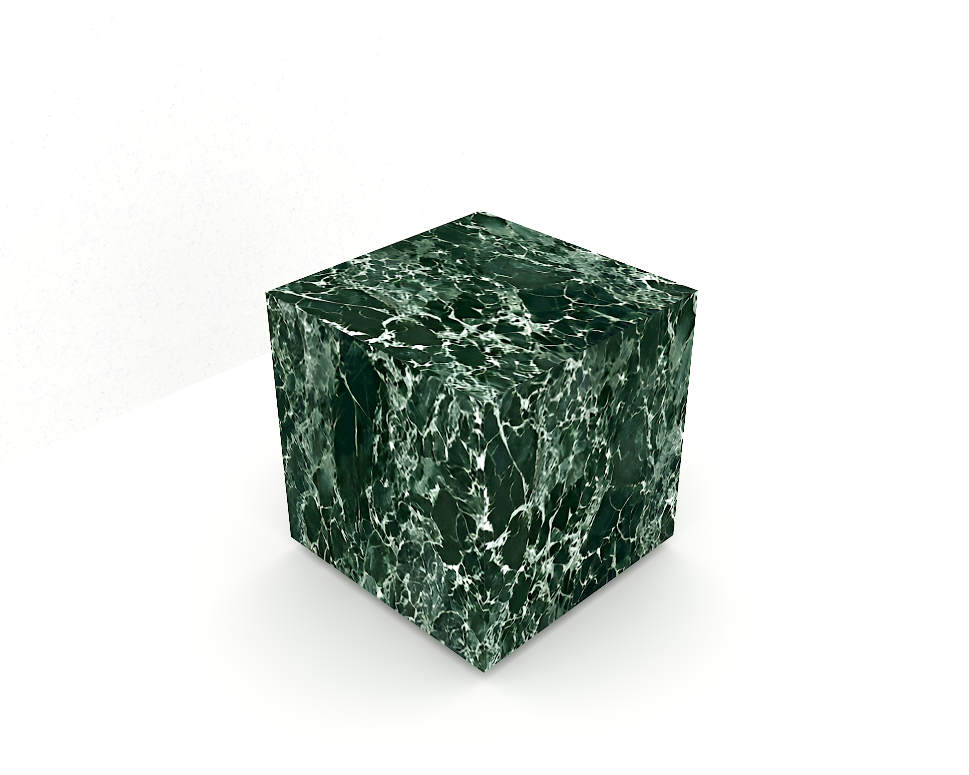 Prada green side  table made of sintered stone 3D