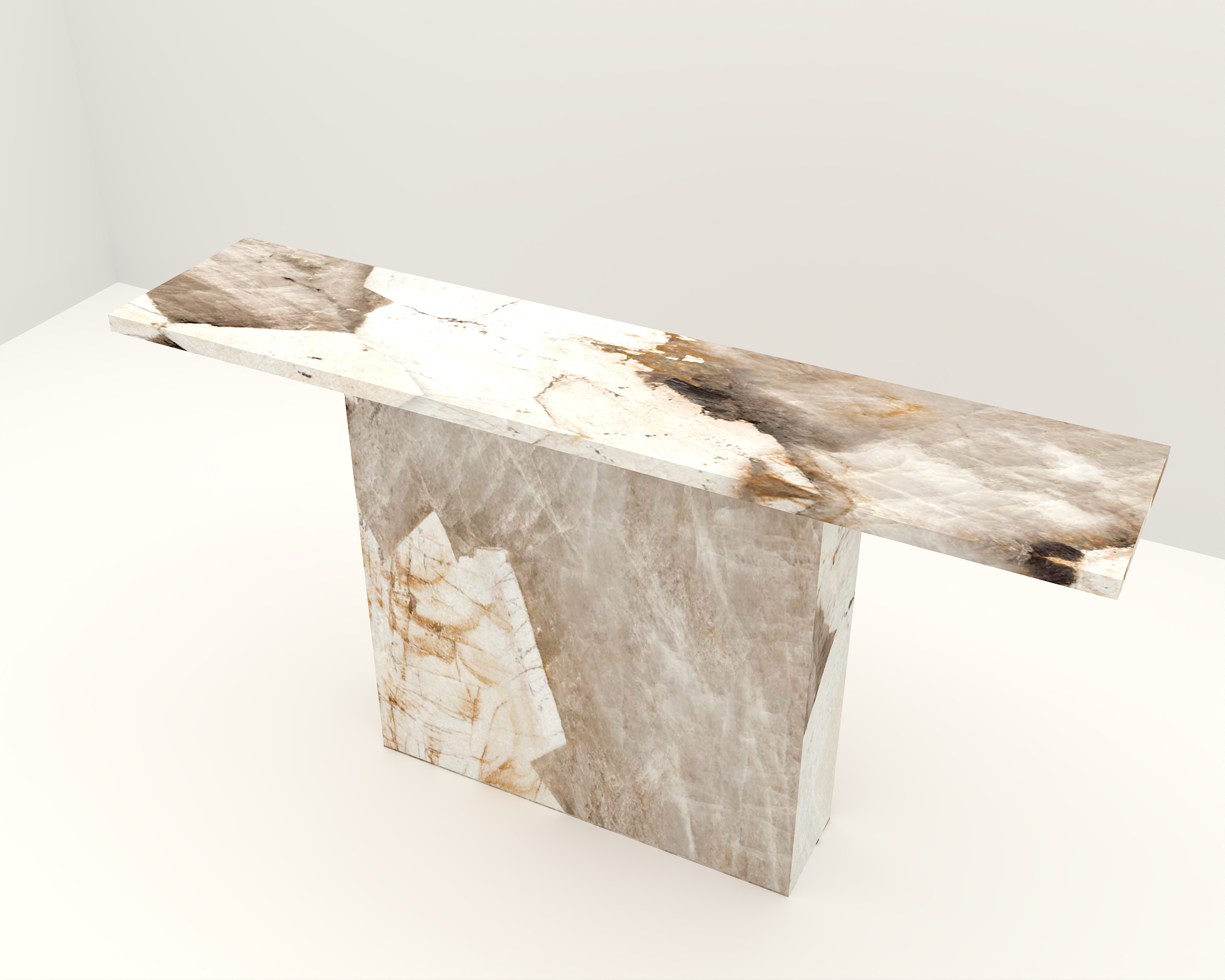 Patagonia console made of sintered stone 3D