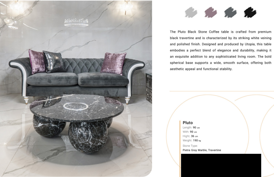 Pluto Coffee Table black Real