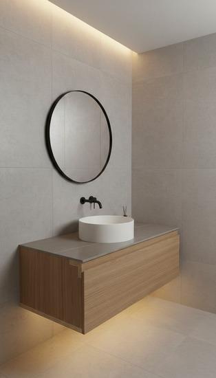 Floating Porcelain Vanity Counter without basin