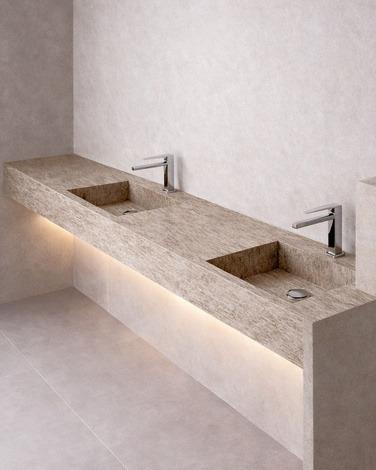 Travertine Dual Monolith