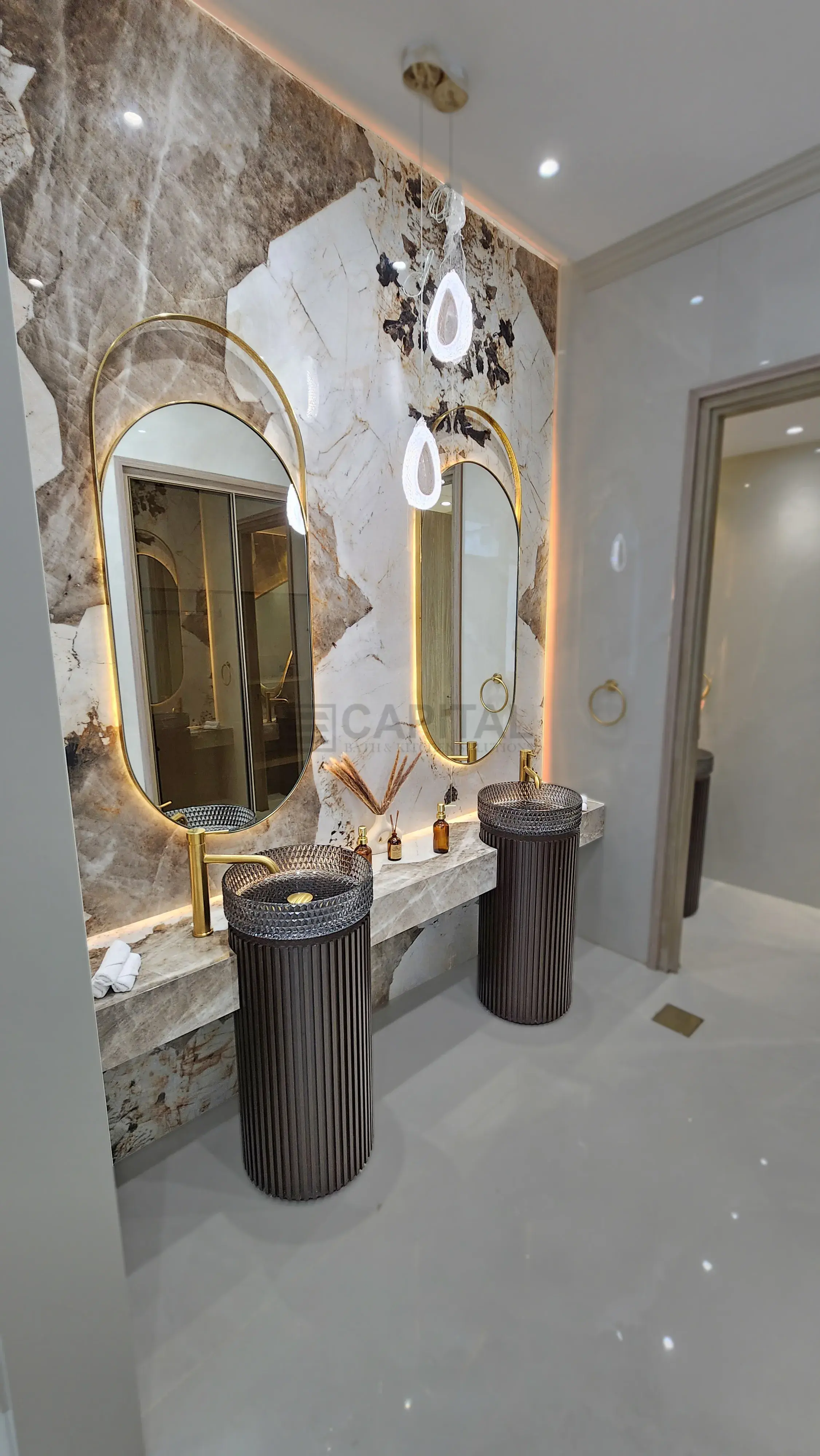 Porcelain Counter Modern Series Axis