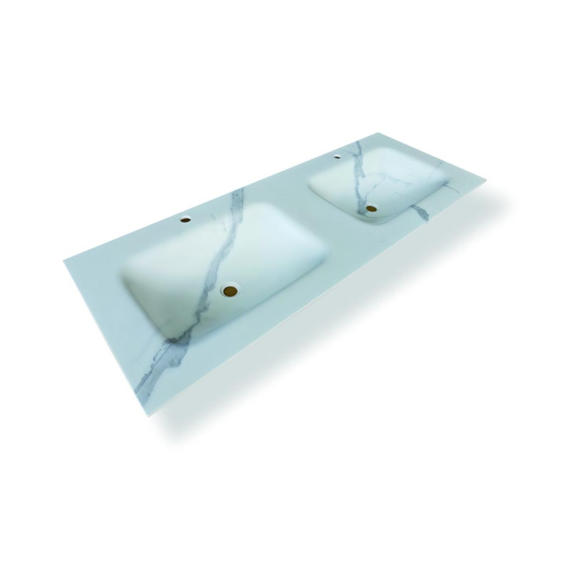 Rounded Rectangle shape double sink