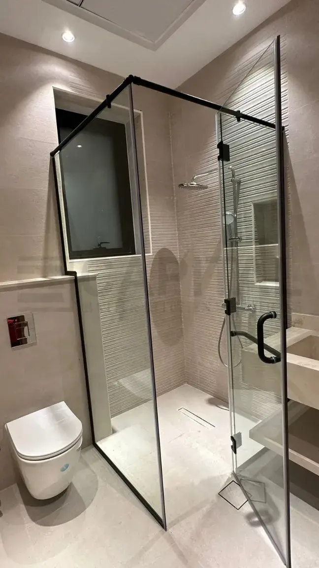 زجاج دش مفصلي