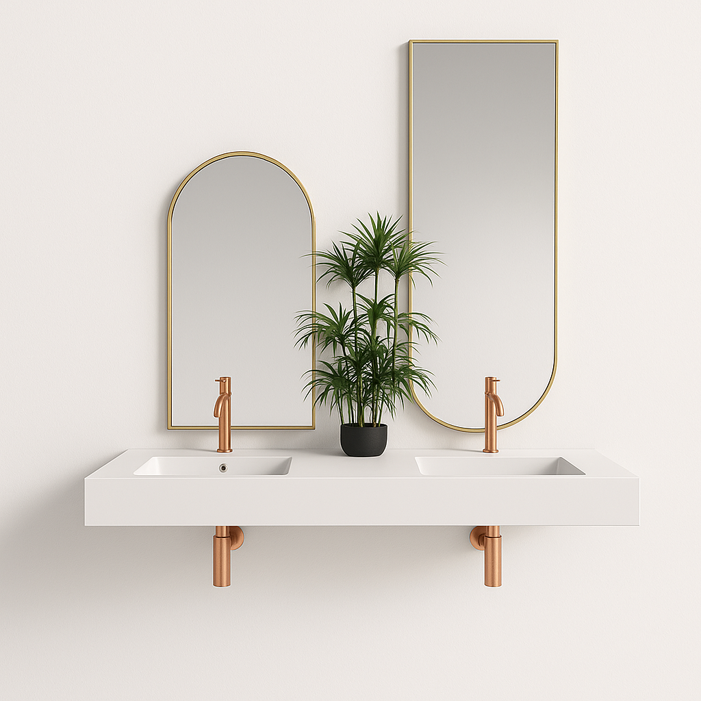 Double Inset Basin Counter