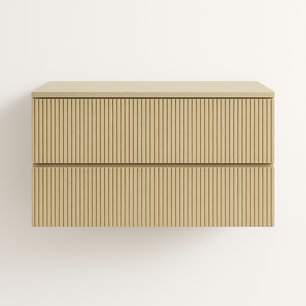 Double Layer Groove Style With Pu Paint Drawers