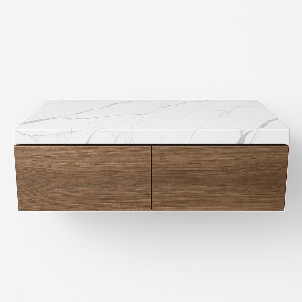 Porcelain Top Counter With Moist Resistand Drawers