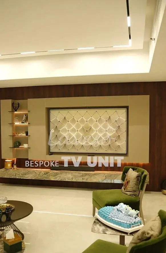 Luxury TV Unit UAE | Modern Custom-Made Entertainment Console 3D